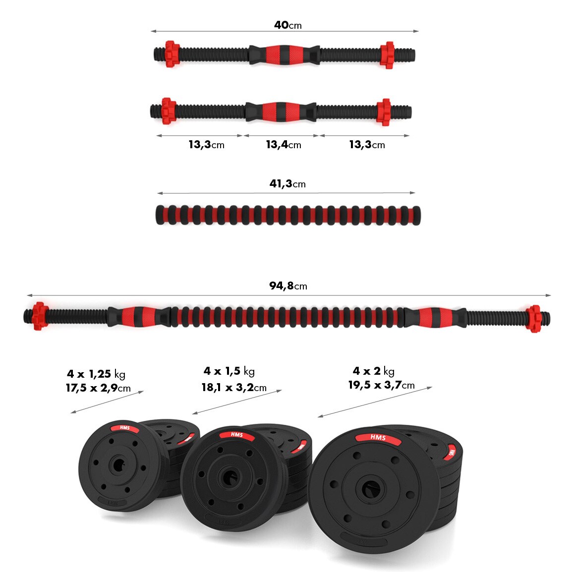Set per esercizi di forza HMS SGP20