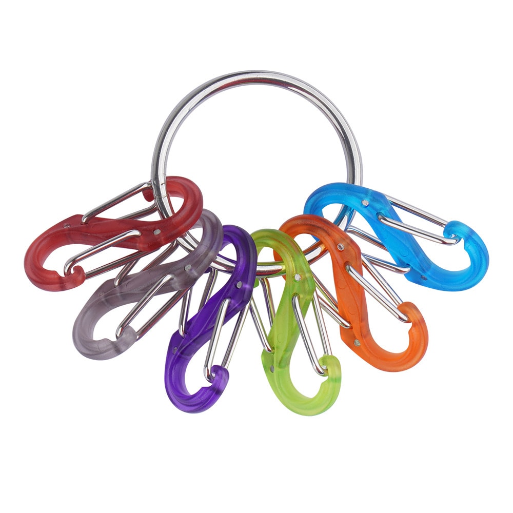 Portachiavi Nite Ize S-Biner KeyRing Locker - 6 pezzi
