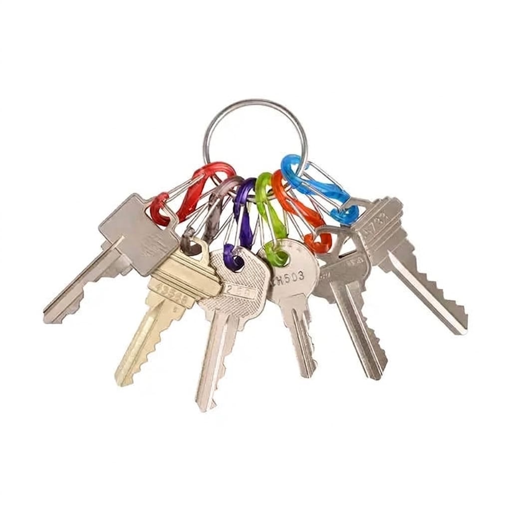 Portachiavi Nite Ize S-Biner KeyRing Locker - 6 pezzi