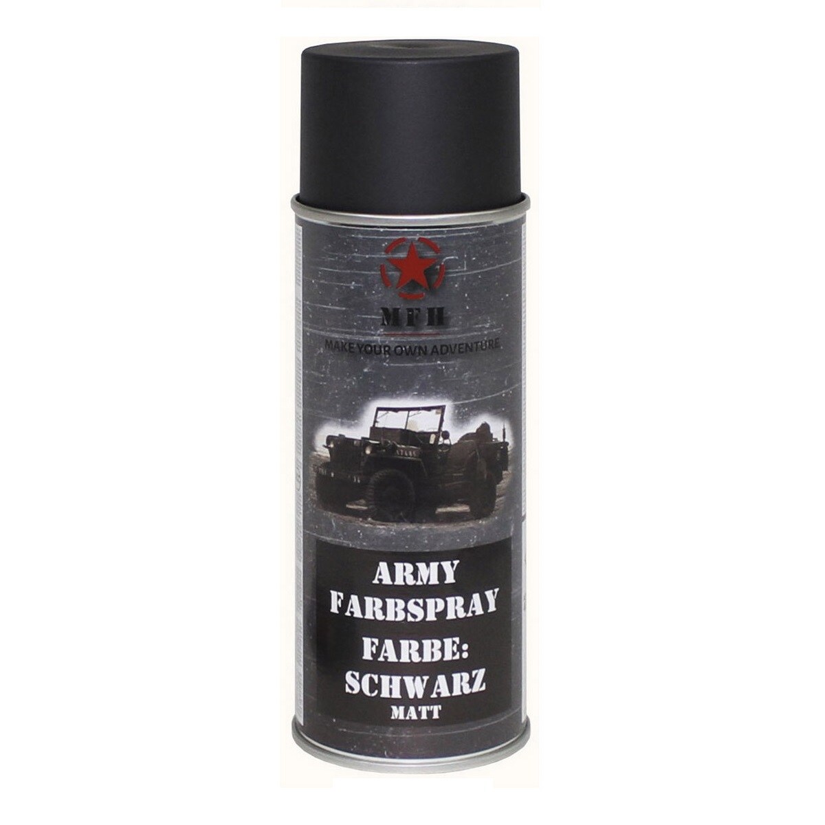 Vernice spray militare MFH NATO Black Mat 400 ml