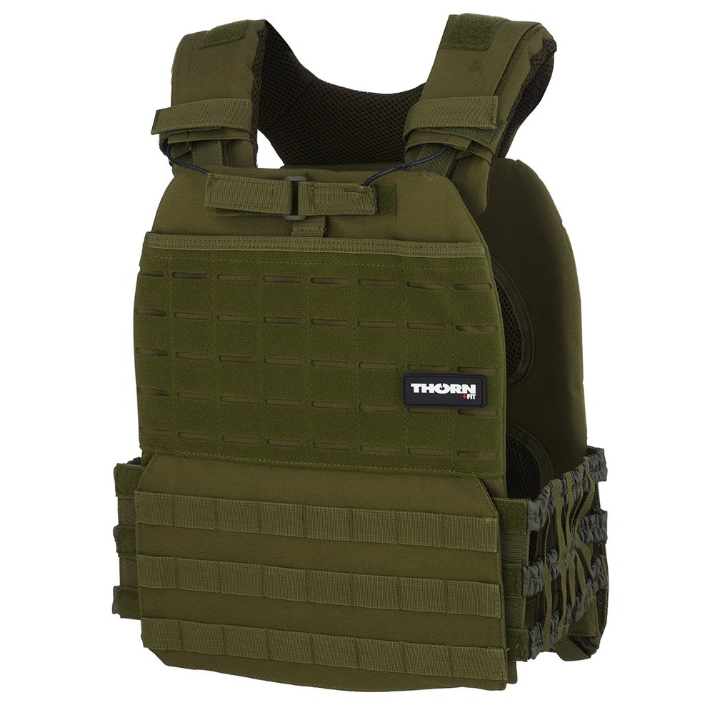 Gilet zavorrato Thorn+Fit Tactic 20 lb / 9,3 kg - Army Green