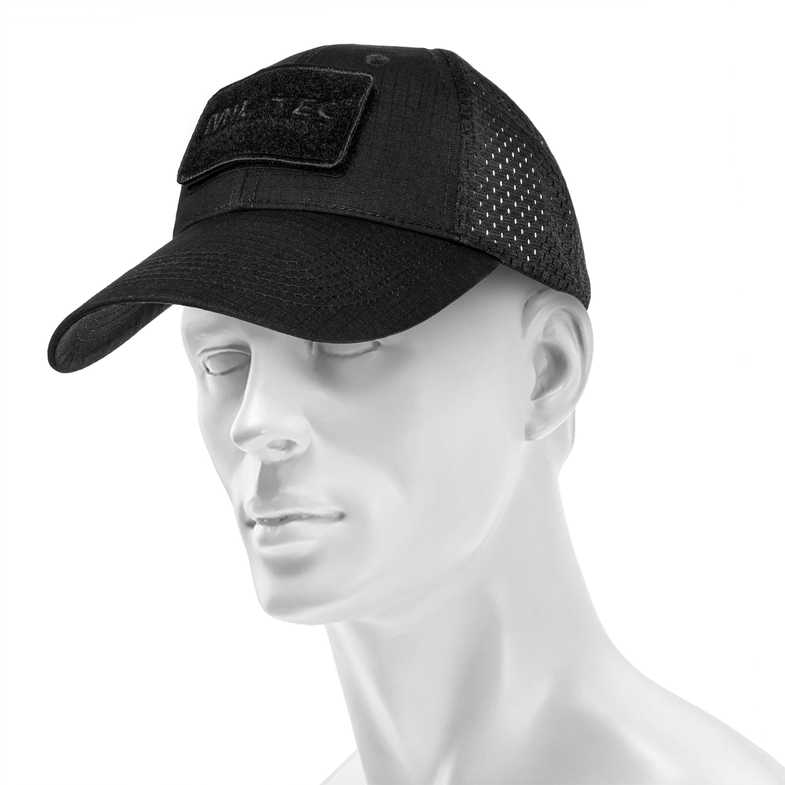 Cappellino con visiera Mil-Tec Net Baseball Cap - Black