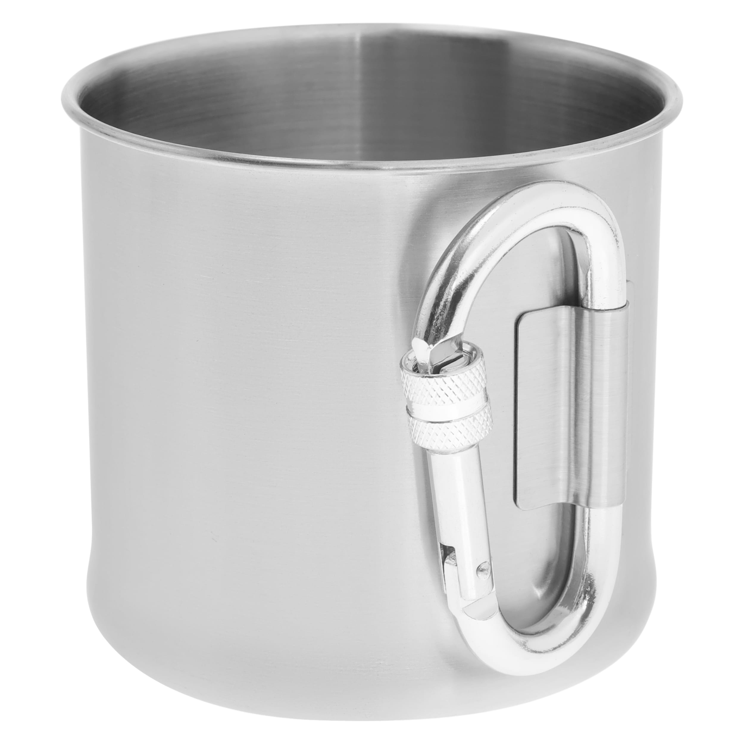 Tazza in acciaio Mil-Tec con moschettone 500 ml