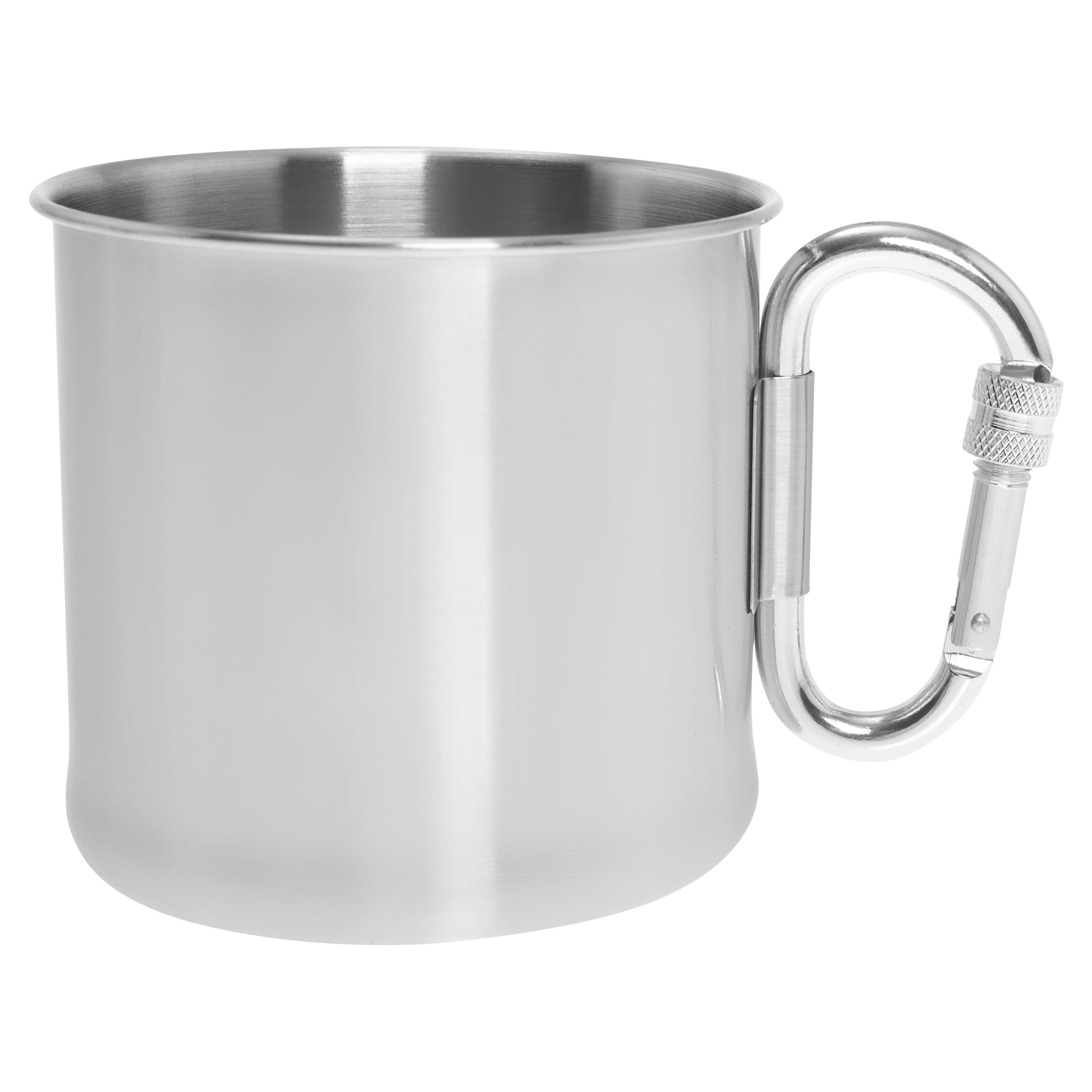Tazza in acciaio Mil-Tec con moschettone 500 ml