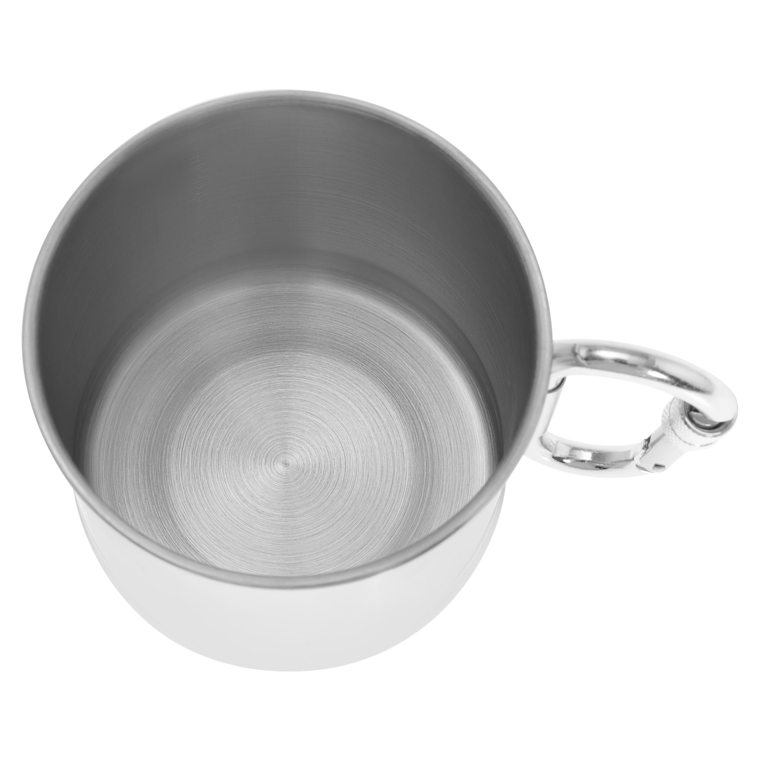 Tazza in acciaio Mil-Tec con moschettone 500 ml