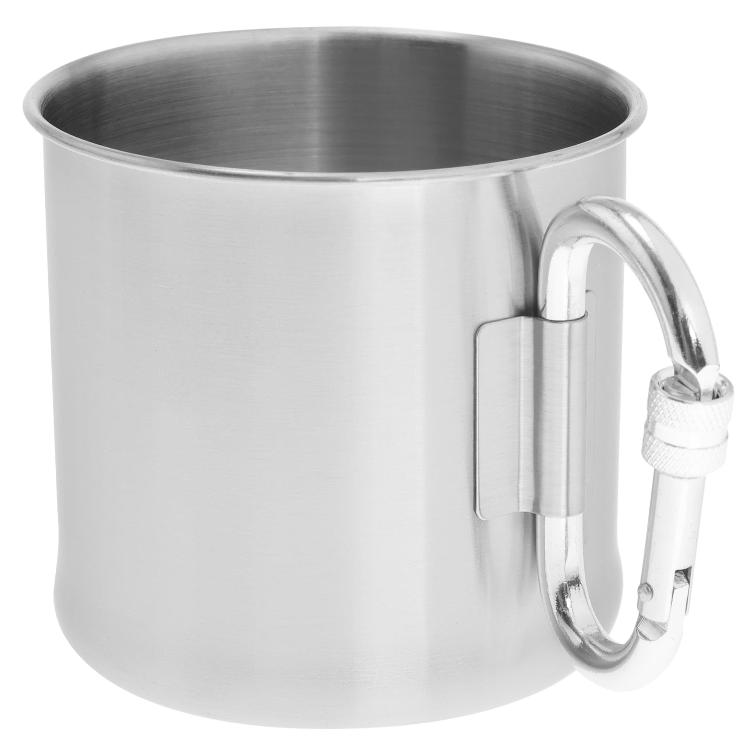 Tazza in acciaio Mil-Tec con moschettone 500 ml