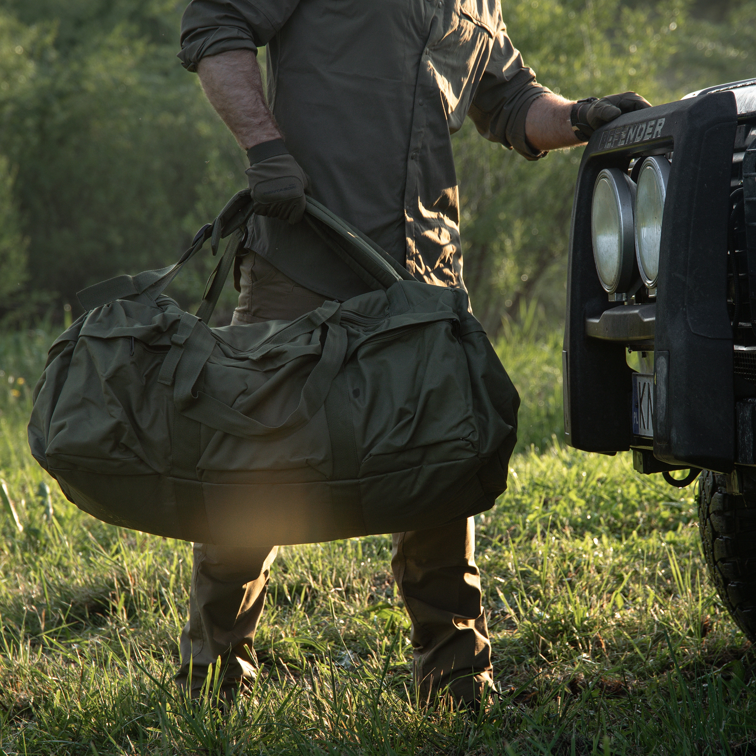 Borsone Mil-Tec Combat Duffle Bag Tap 98 l - Olive