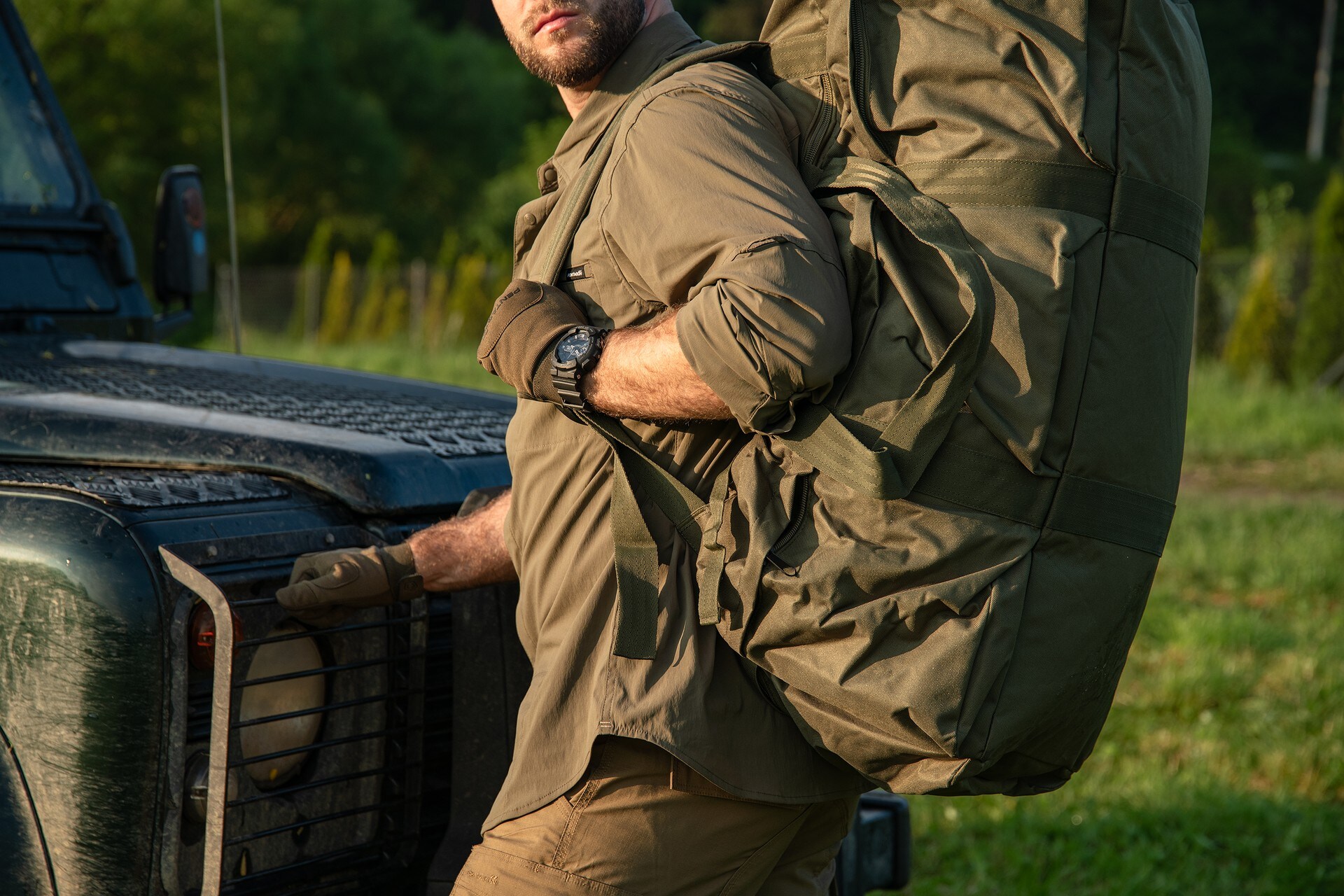 Borsone Mil-Tec Combat Duffle Bag Tap 98 l - Olive