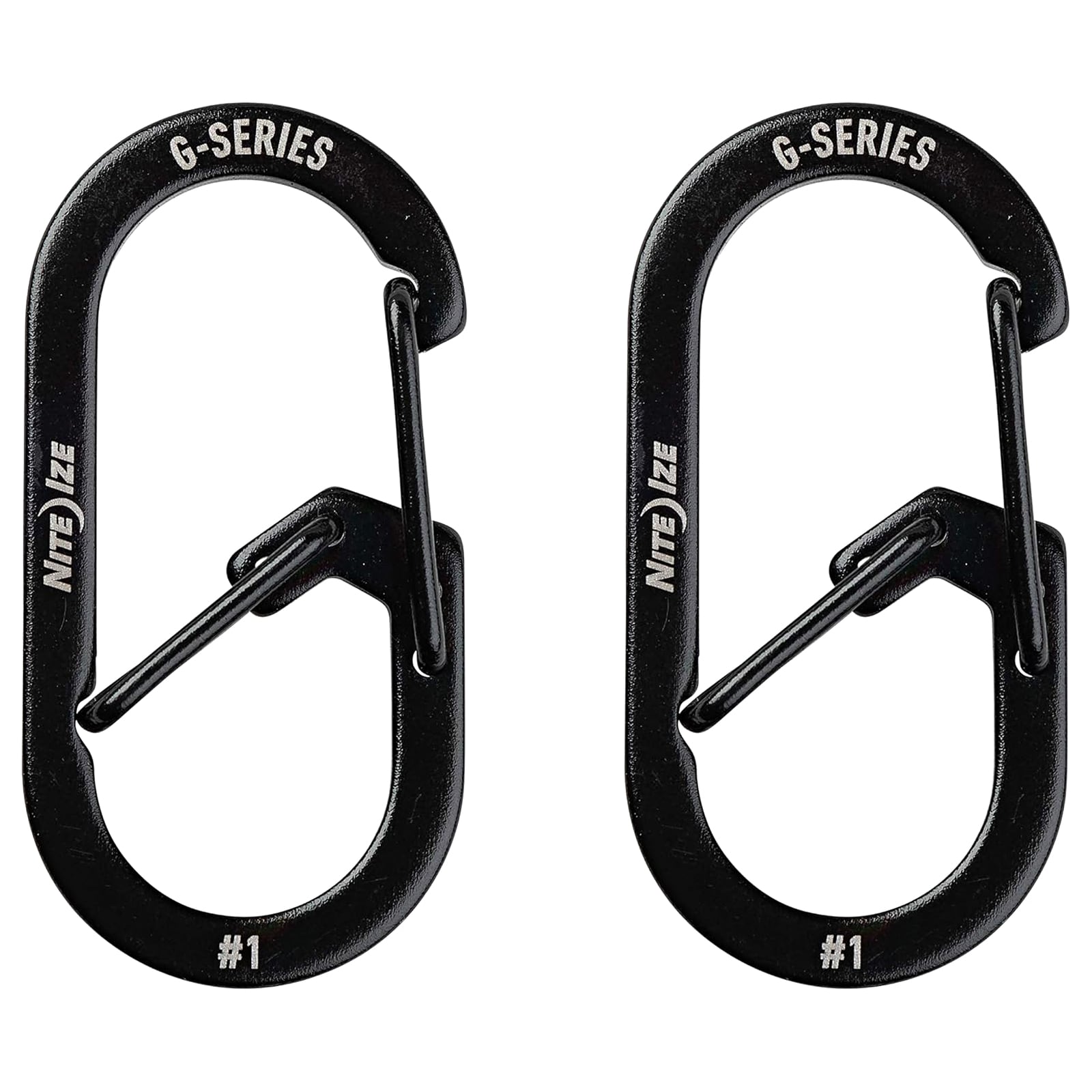 Moschettone Nite Ize G-Series 1 Black 2 pezzi