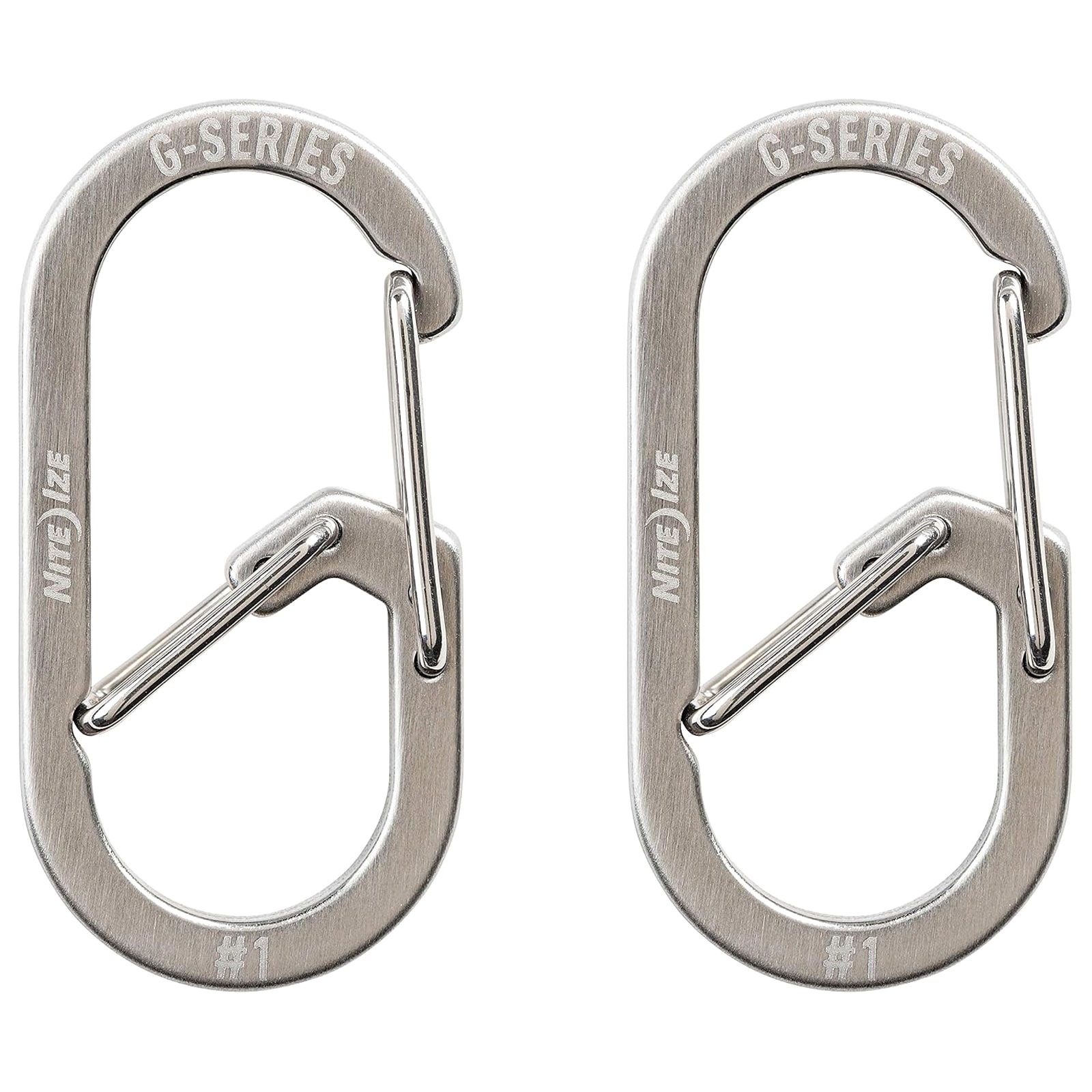 Moschettone Nite Ize G-Series 1 Silver 2 pezzi
