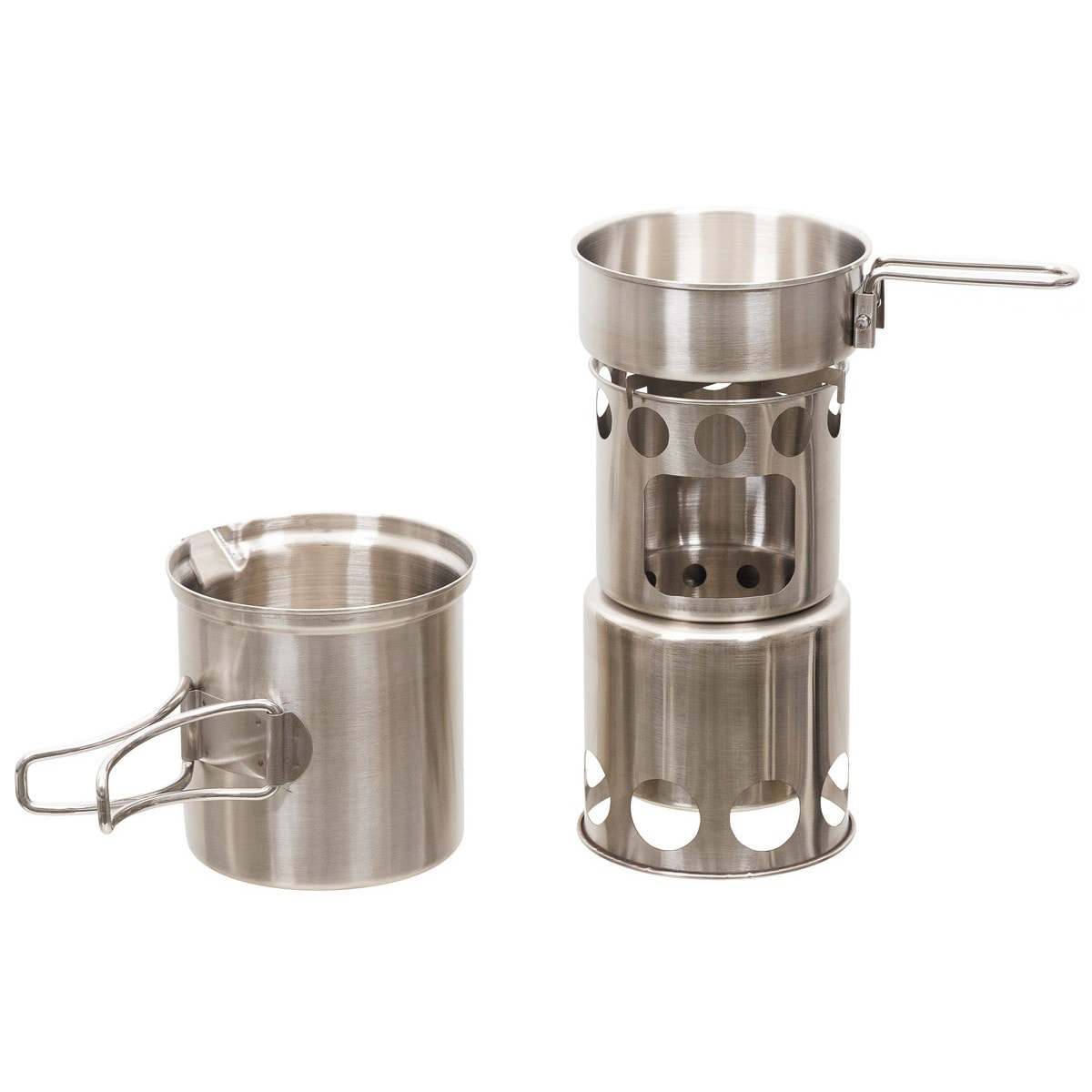 Set di stoviglie e fornello da campeggio MFH Fox Outdoor Travel