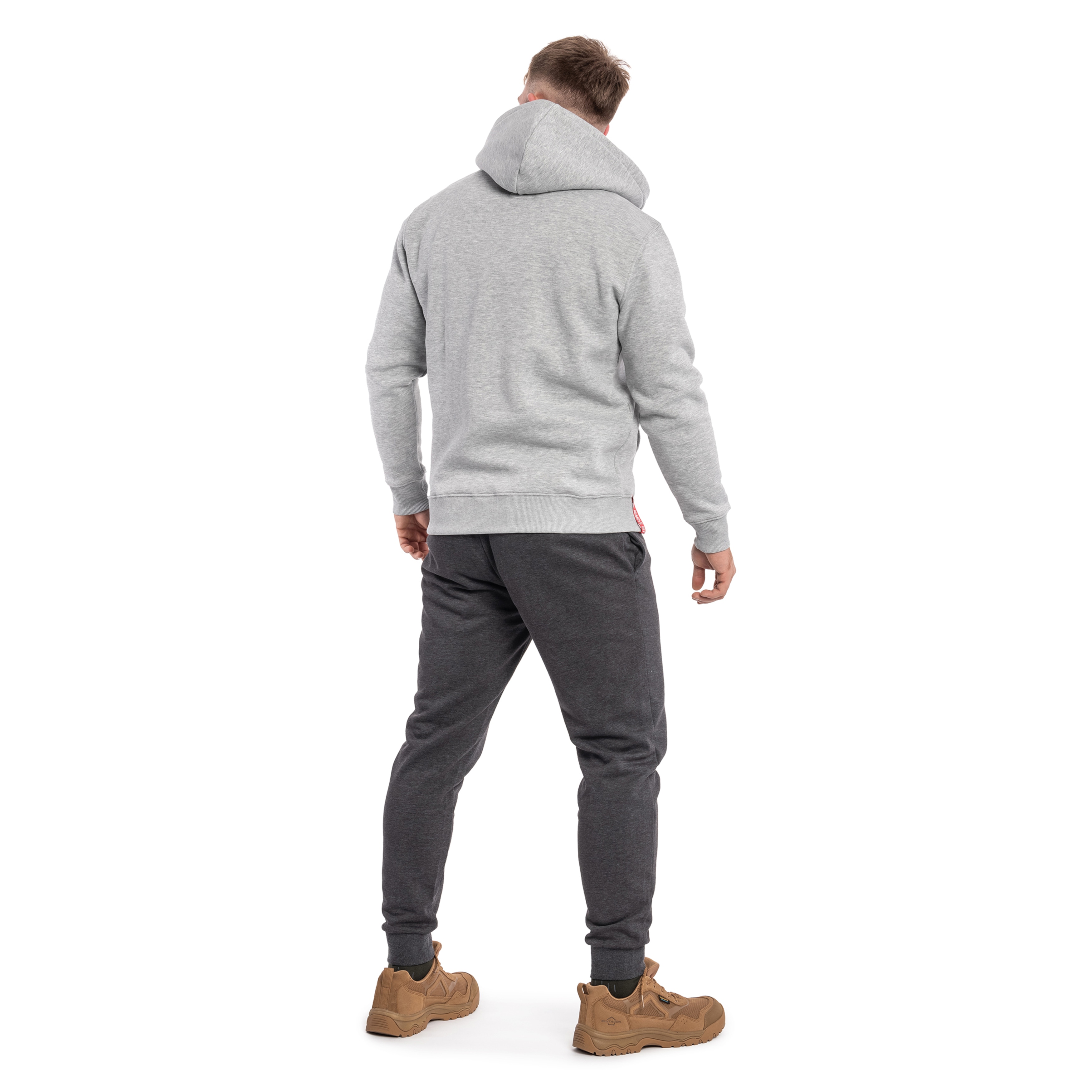 Felpa con cappuccio Alpha Industries Basic Hoody - Grey Heather