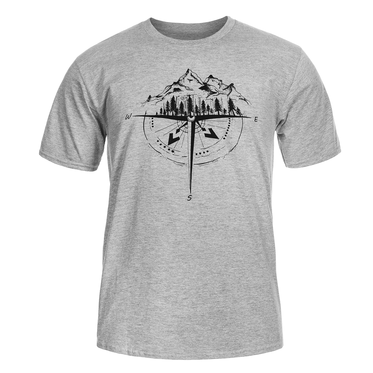 T-shirt TigerWood Rosa dei Venti - Grigia