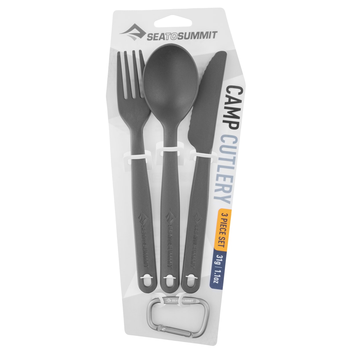 Set posate Sea To Summit Camp Cutlery Set - Grey