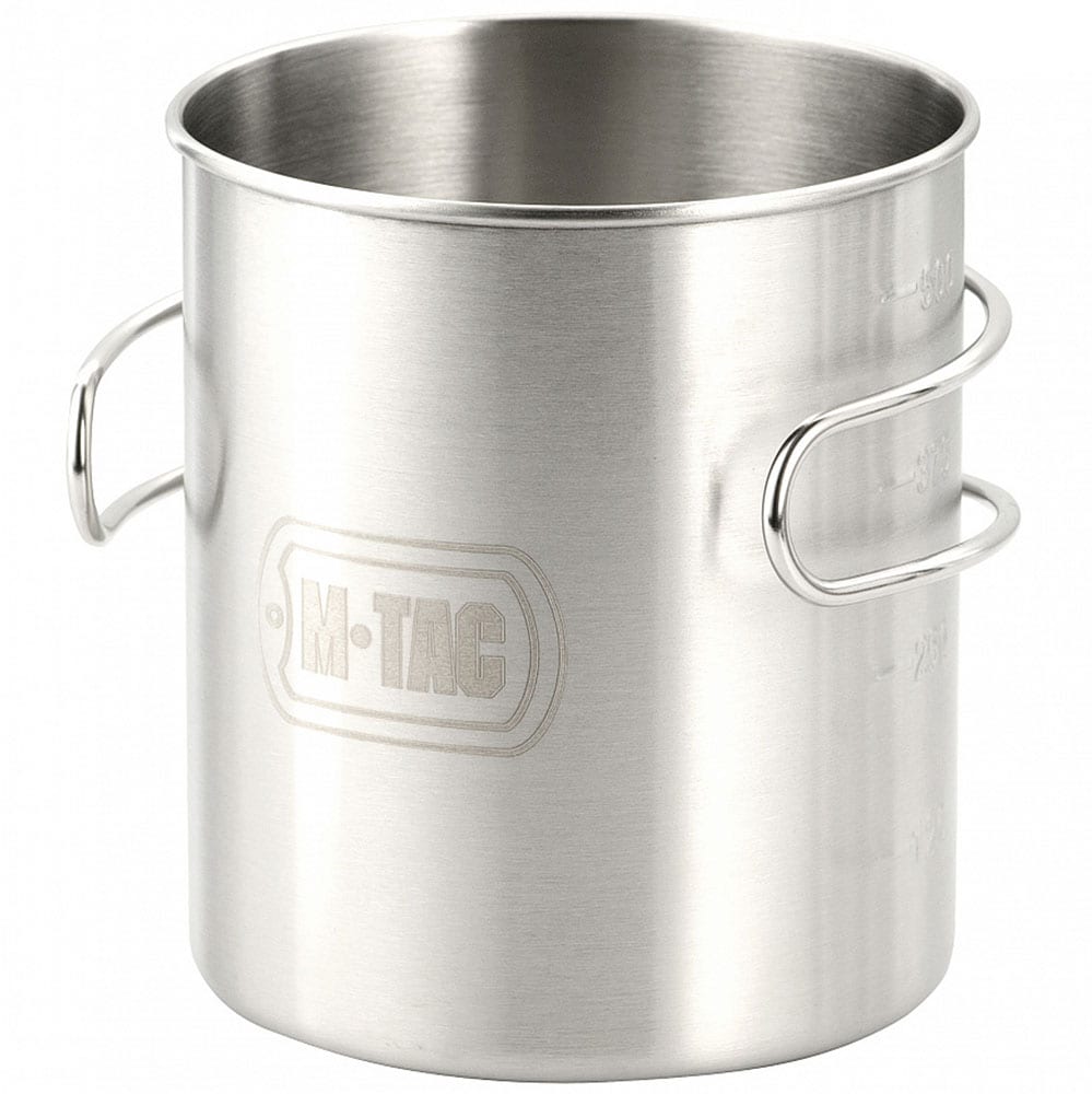 Tazza in acciaio M-Tac con manico pieghevole 450 ml
