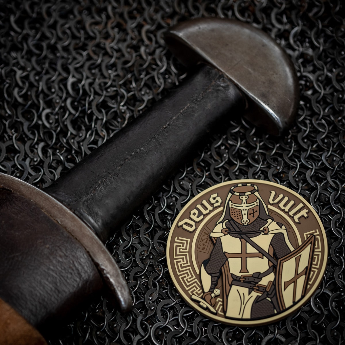 Patch 3D M-Tac Deus Vult PVC - Coyote