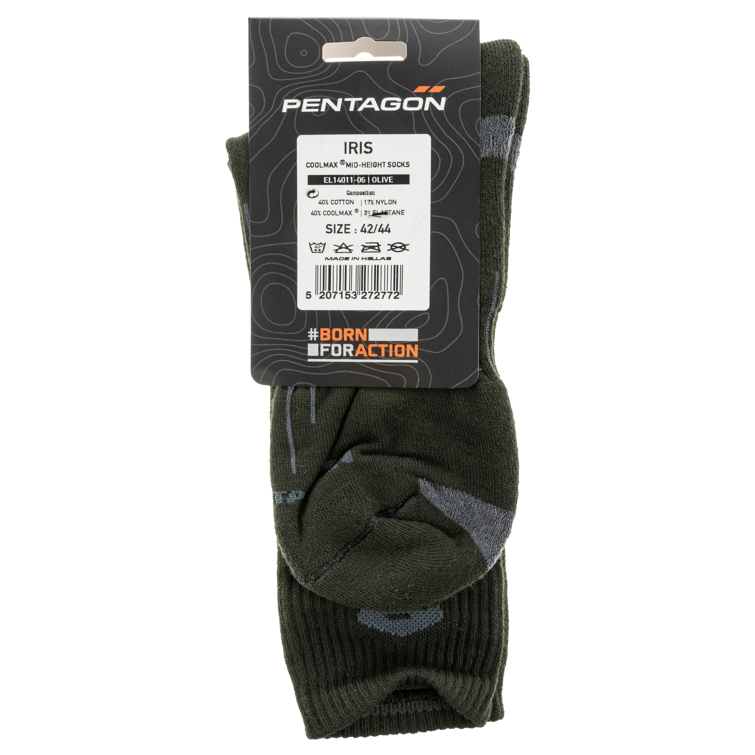 Calze Pentagon Iris Coolmax - Olive