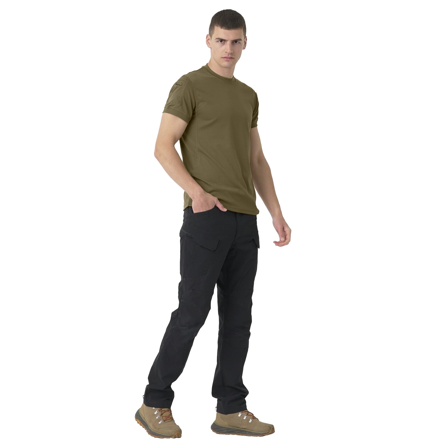 Maglietta termica Helikon-Tex Tactical T-shirt TopCool Lite - Olive Green