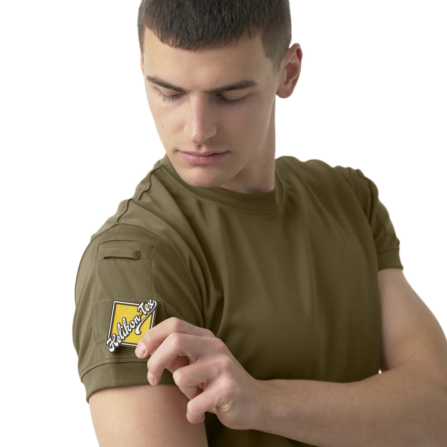 Maglietta termica Helikon-Tex Tactical T-shirt TopCool Lite - Olive Green