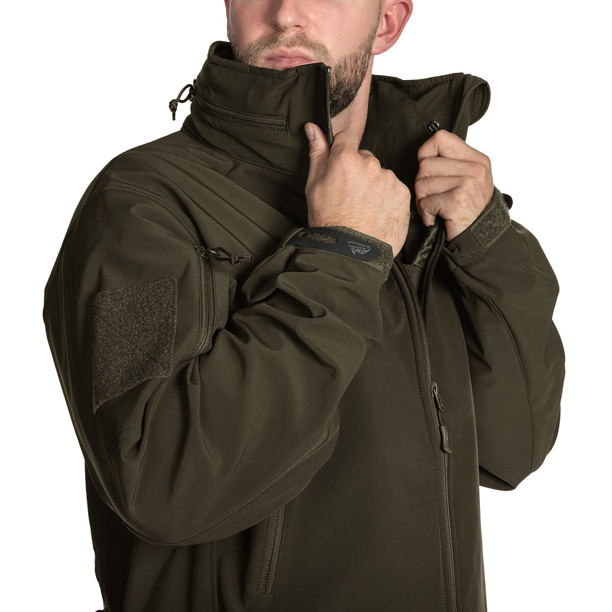 Giacca Helikon-Tex Gunfighter Softshell Shark Skin Windblocker - Taiga Green