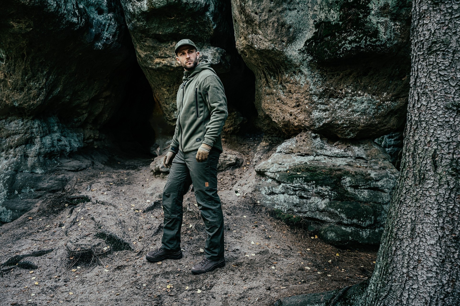 Pantaloni Helikon-Tex Woodsman - Taiga Green