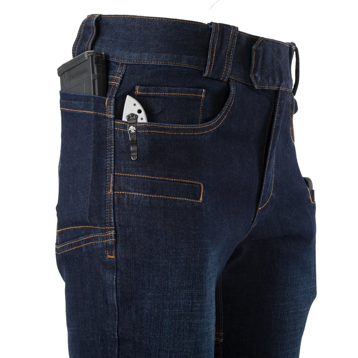 Pantaloni Helikon-Tex Greyman Tactical Jeans Slim Denim Mid - Denim Blue