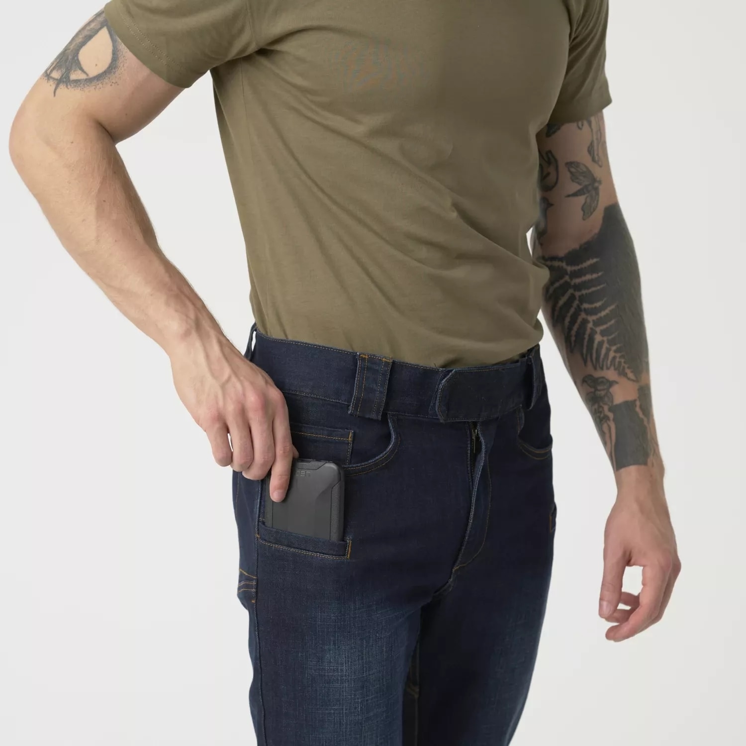 Pantaloni Helikon-Tex Greyman Tactical Jeans Slim Denim Mid - Denim Blue