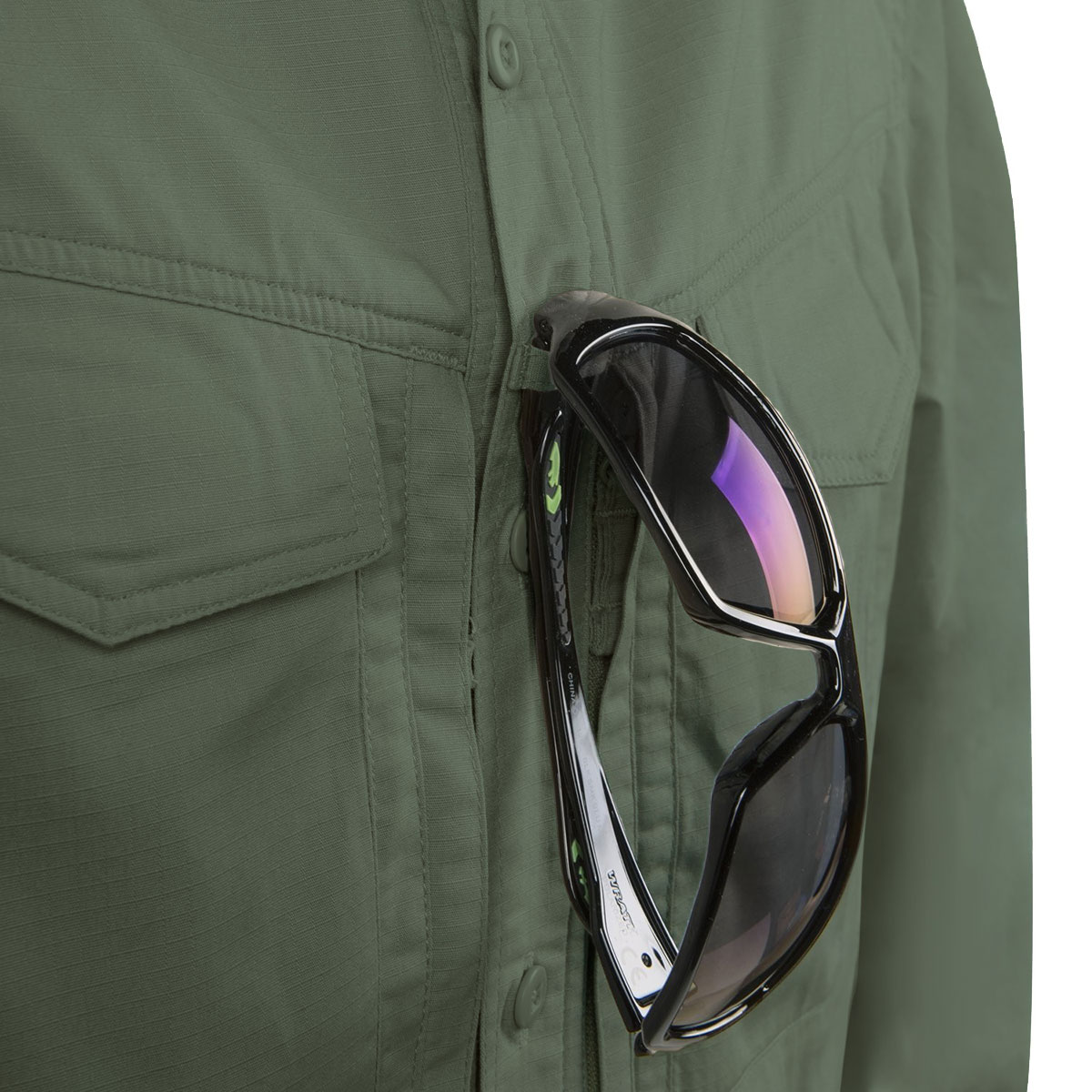 Camicia Helikon-Tex Defender Mk2 PolyCotton Ripstop Manica Lunga - Olive Green