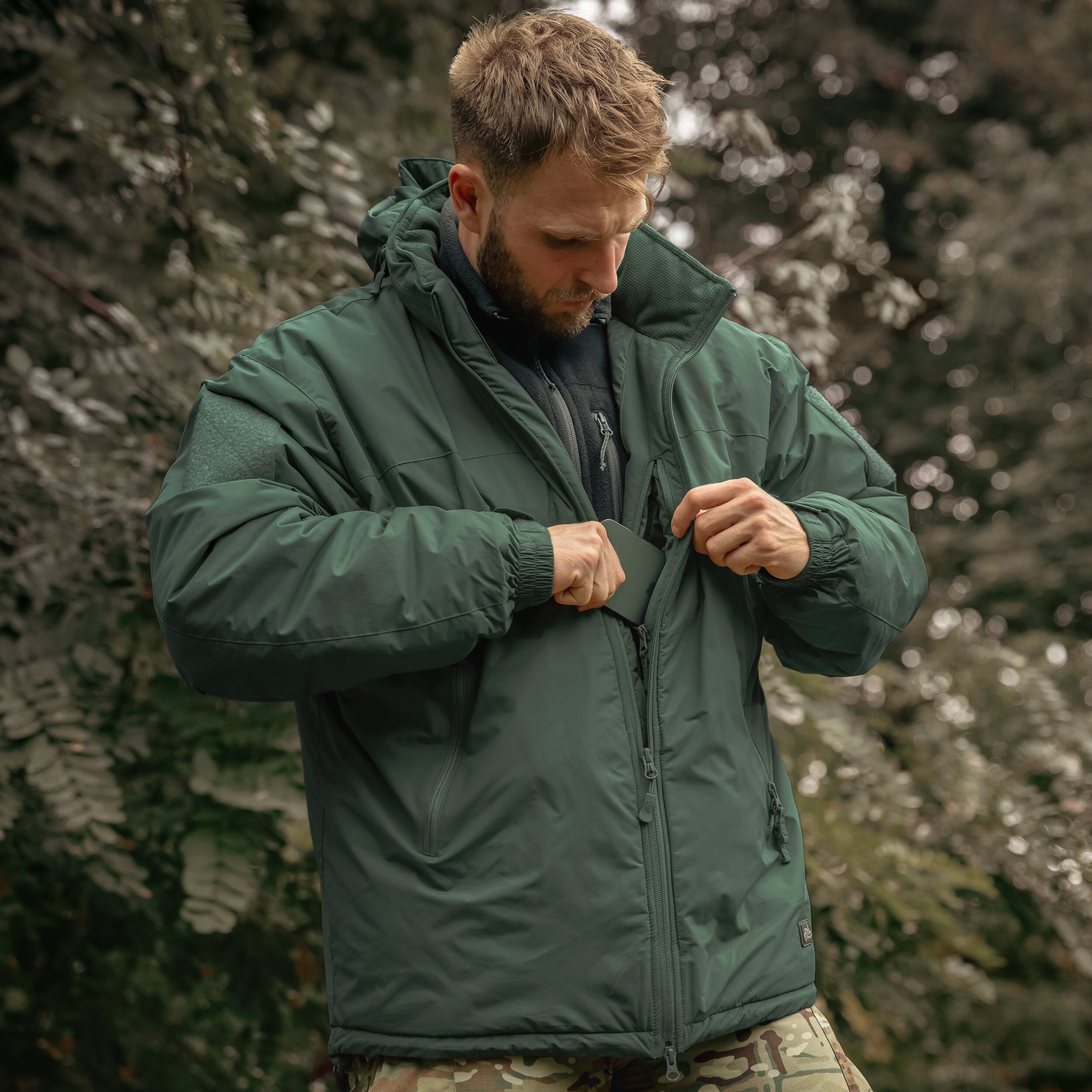 Giacca Helikon-Tex Level 7 Climashield Apex 100 g - Alpha Green