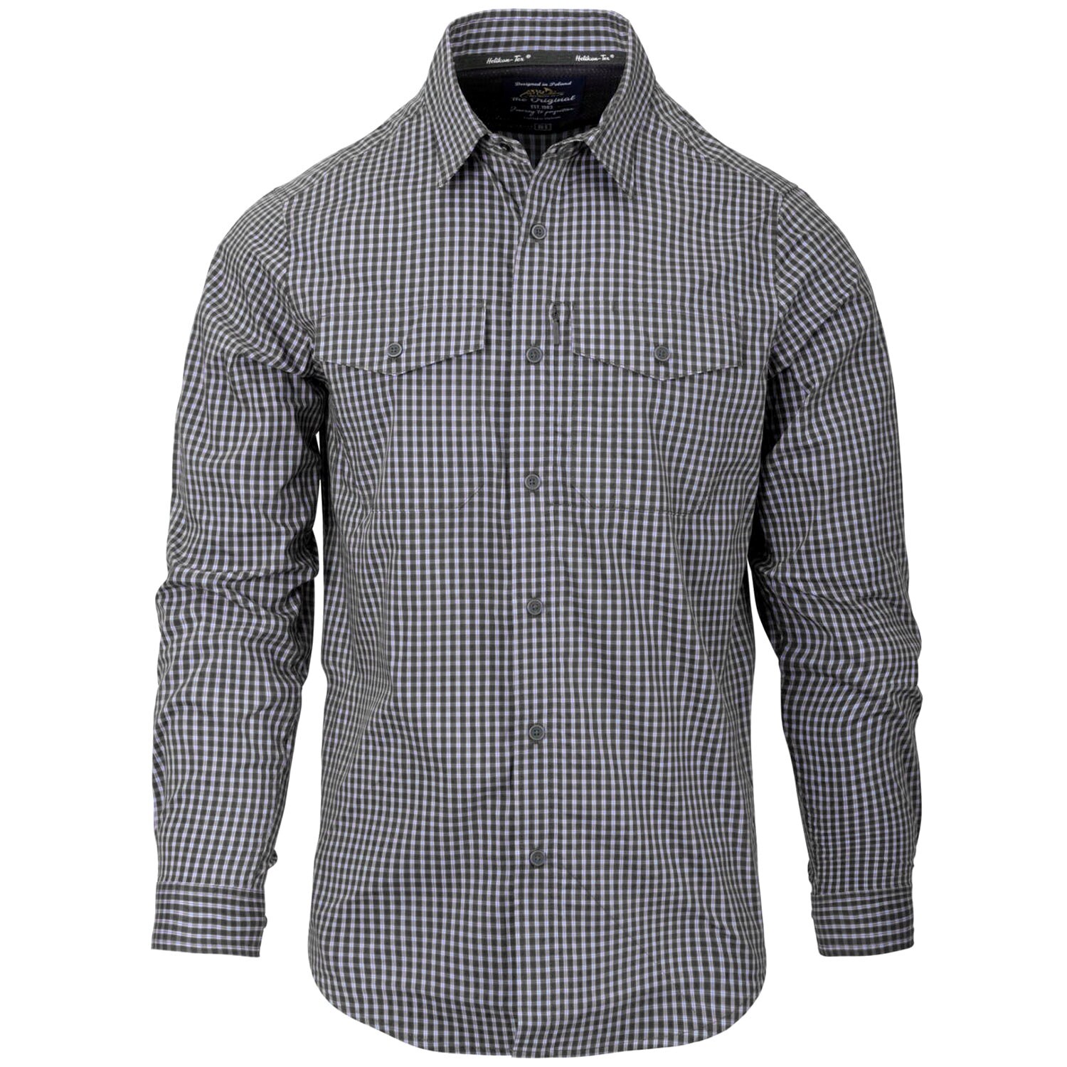 Camicia Helikon-Tex Covert Concealed Carry - Phantom Grey Checkered