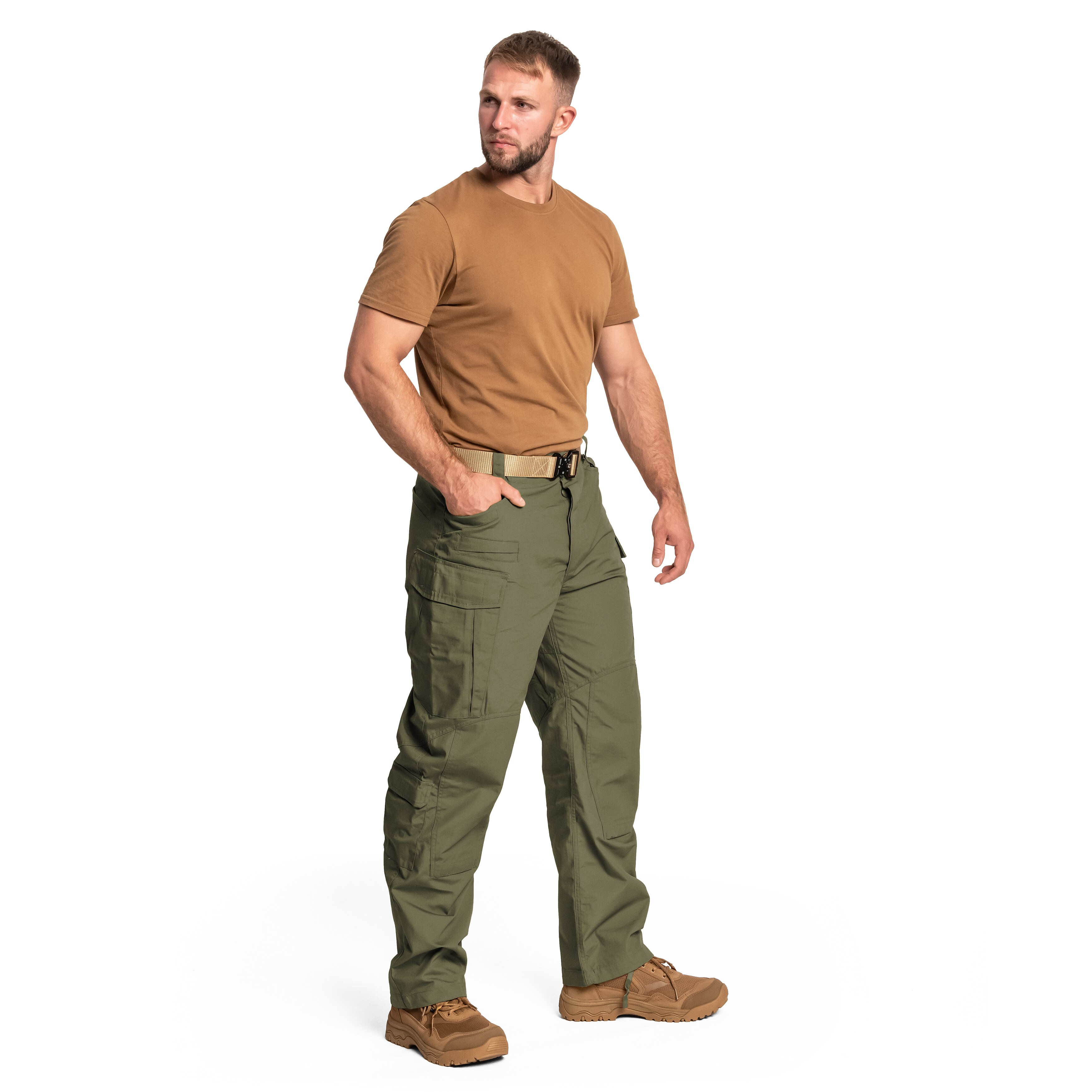 Pantaloni militari Helikon-Tex SFU Next PolyCotton Rip-Stop - Olive Green