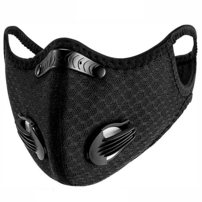 Maschera antismog traforata Maraton - Black