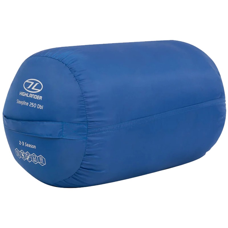 Sacco a pelo doppio Highlander Outdoor Sleepline Double Envelope 250 - Blue