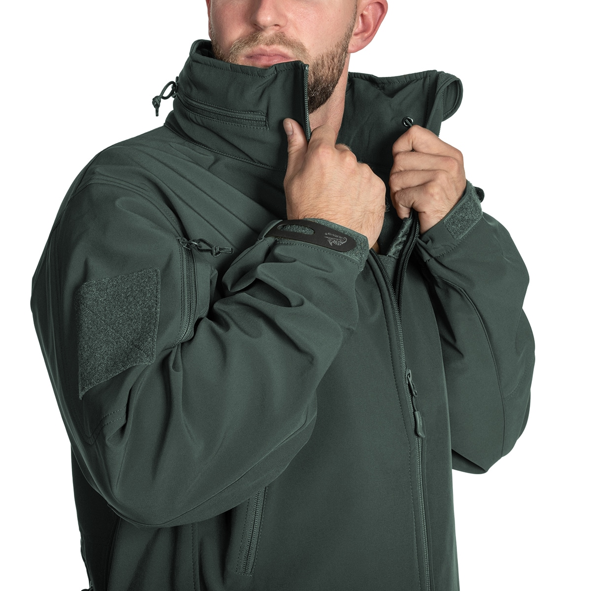 Giacca Helikon-Tex Gunfighter Softshell Shark Skin Windblocker - Jungle Green