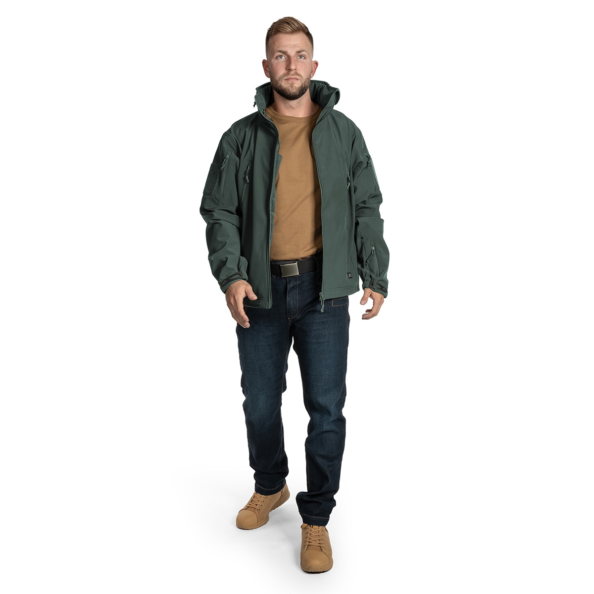 Giacca Helikon-Tex Gunfighter Softshell Shark Skin Windblocker - Jungle Green