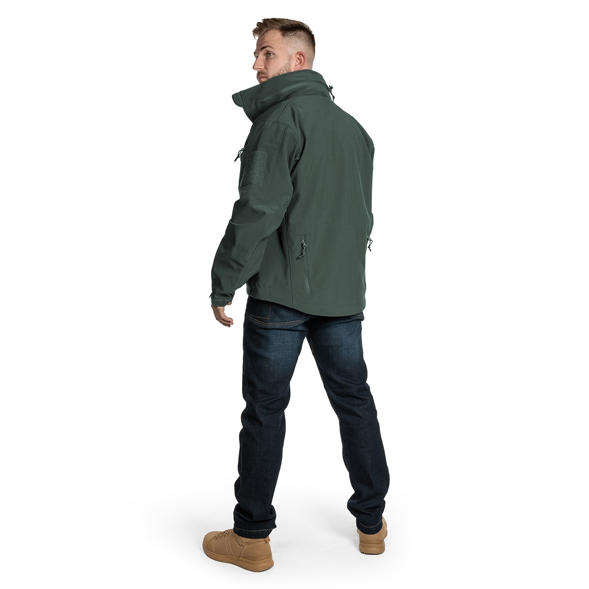 Giacca Helikon-Tex Gunfighter Softshell Shark Skin Windblocker - Jungle Green