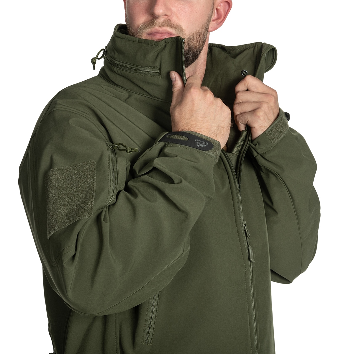 Giacca Helikon-Tex Gunfighter Softshell Shark Skin Windblocker - Olive Green