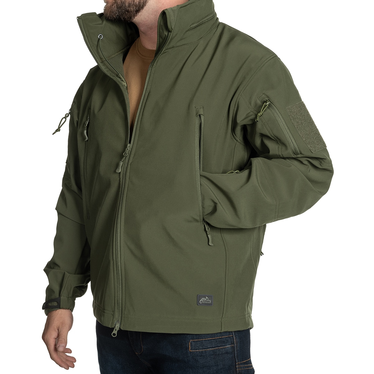 Giacca Helikon-Tex Gunfighter Softshell Shark Skin Windblocker - Olive Green