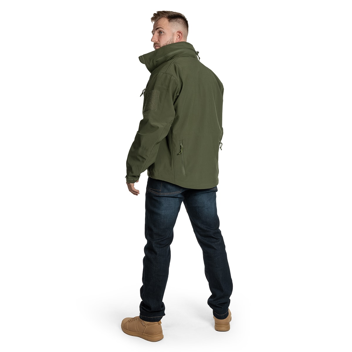 Giacca Helikon-Tex Gunfighter Softshell Shark Skin Windblocker - Olive Green
