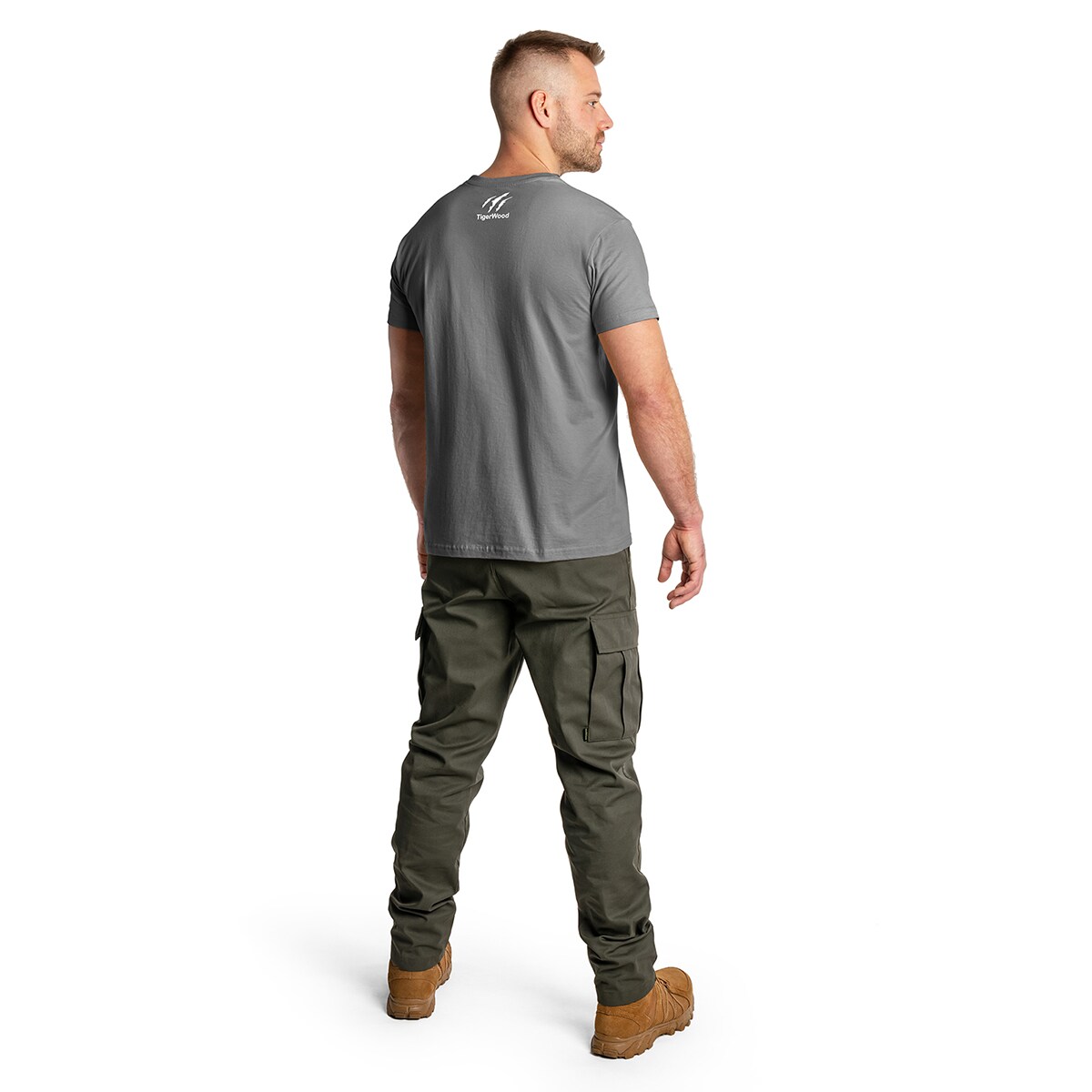 Tricou TigerWood Trandafirul vânturilor - Gri închis