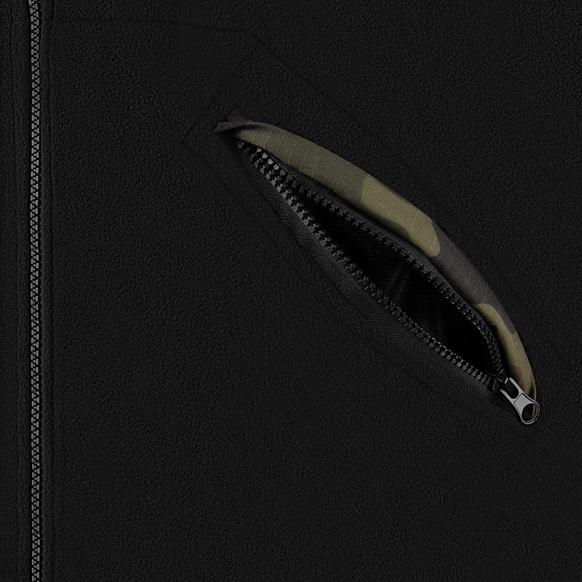 Bluză polar Texar Grom - Black/wz.93 Pantera PL Woodland