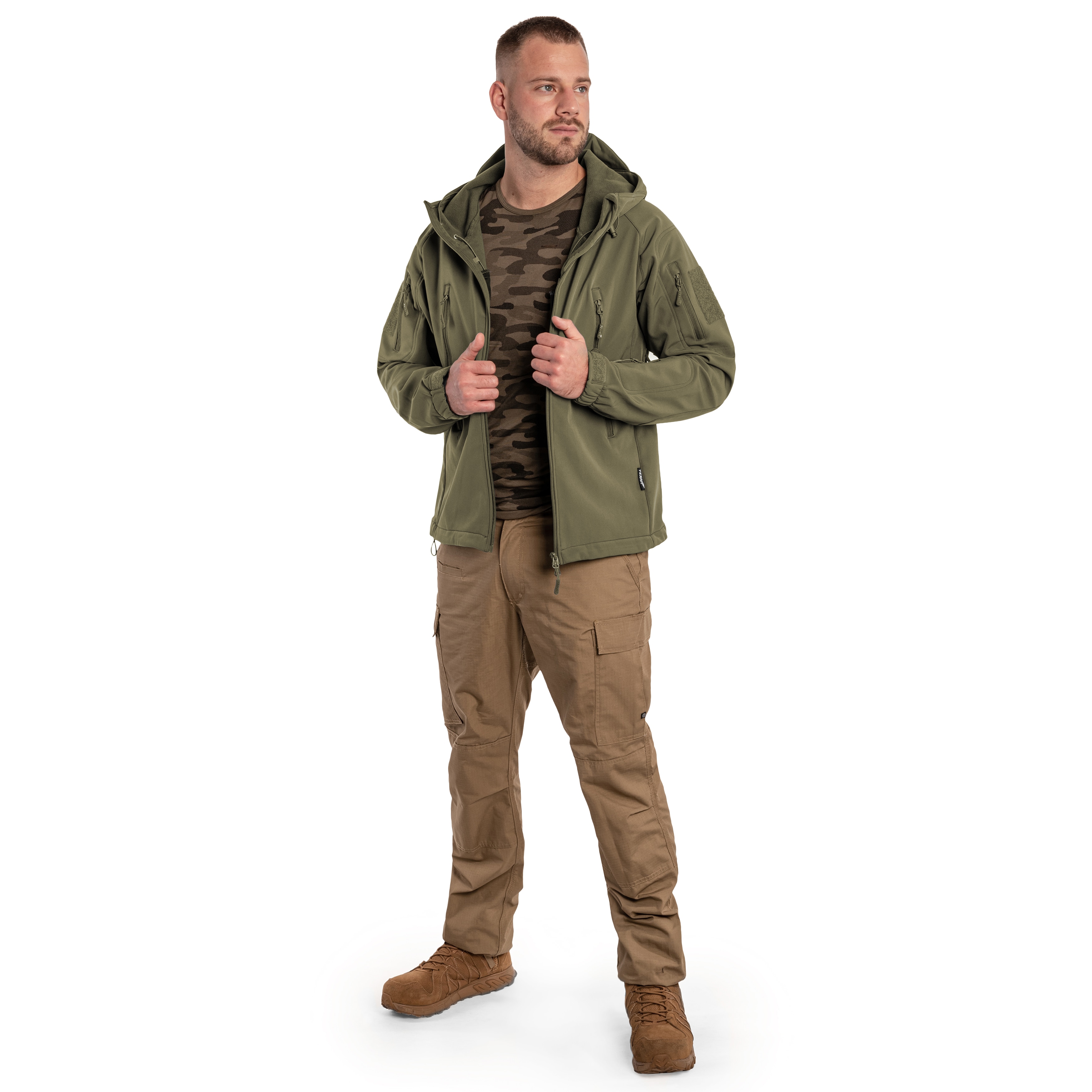 Geacă Texar Softshell Falcon - Olive