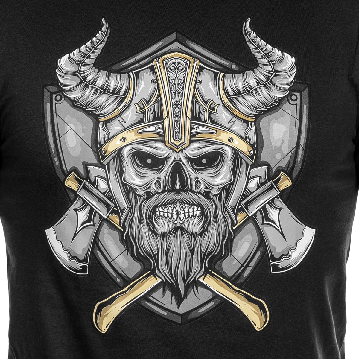 Tricou Voyovnik Viking - Negru