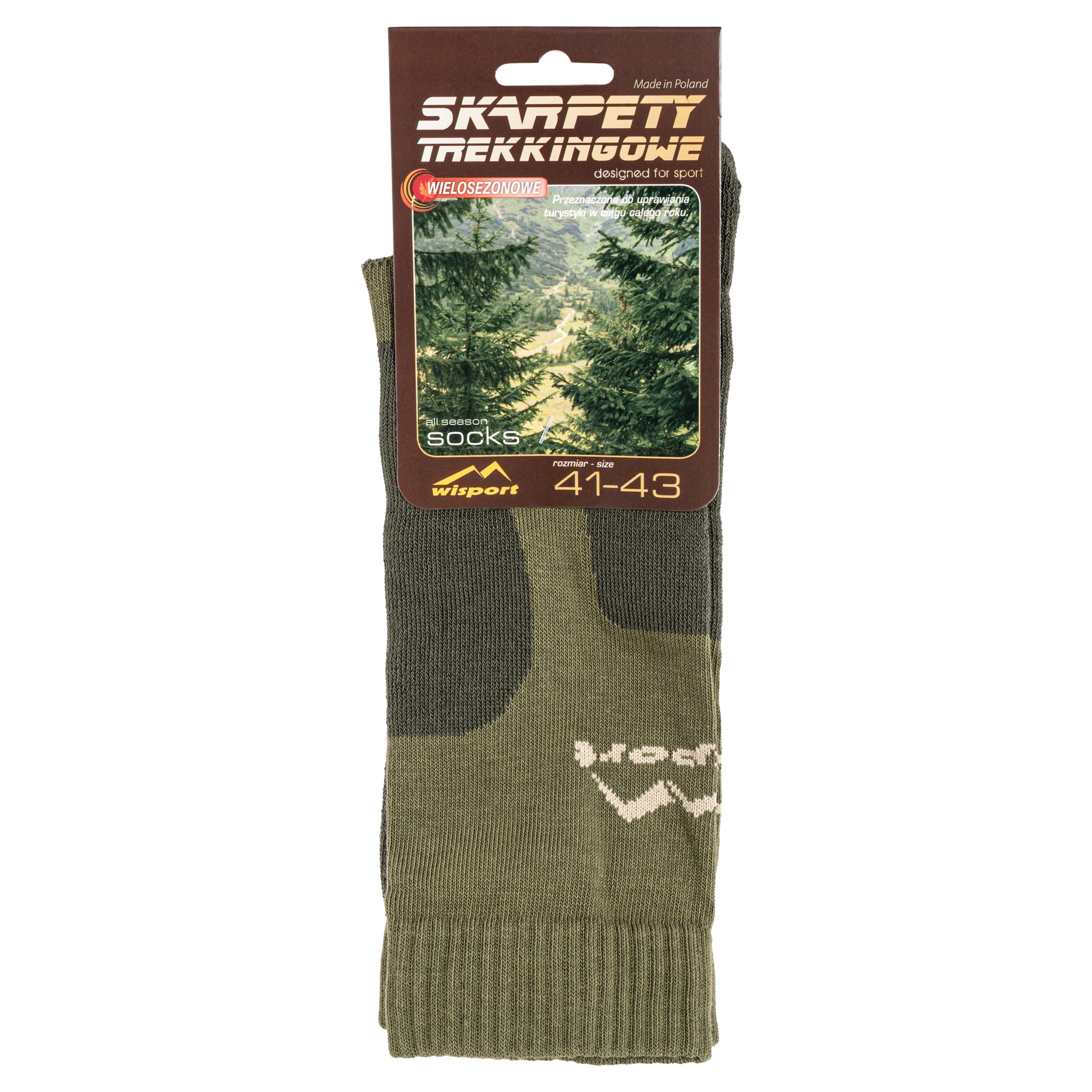 Șosete Wisport Trekking - Olive/Brown