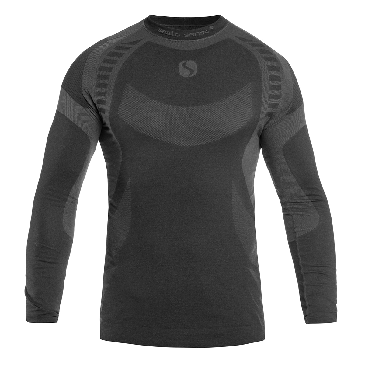 Bluză termoactivă cu mânecă lungă Sesto Senso Thermo Active - Graphit/Black