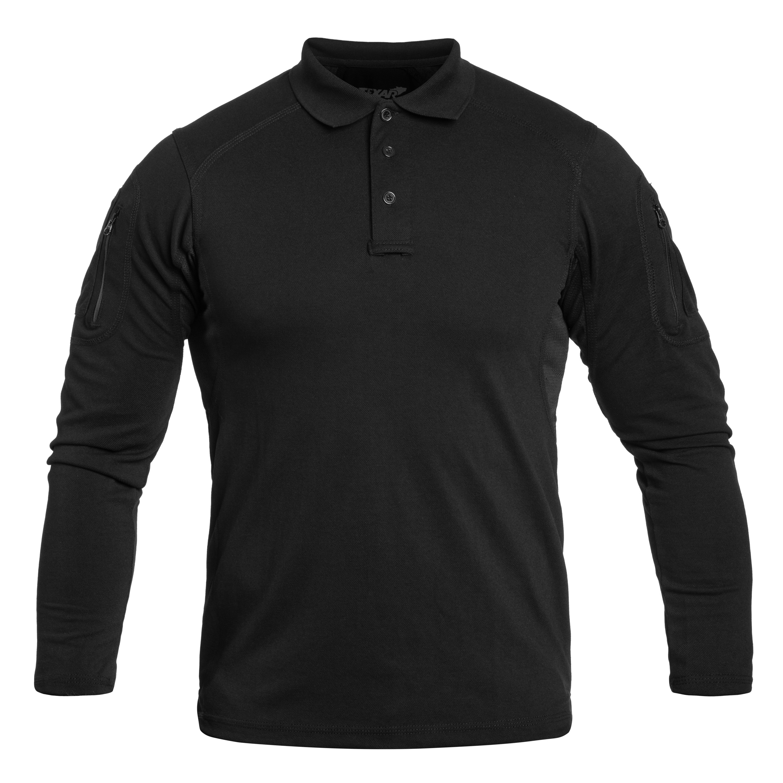 Tricou polo cu mânecă lungă Texar Elite Pro Long Sleeve - Black