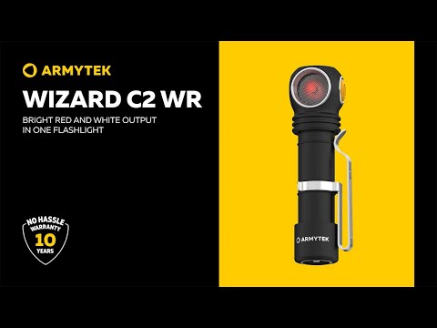 Lanternă frontală și unghiulară Armytek Wizard C2 WR Magnet USB Warm - 1020 lumeni