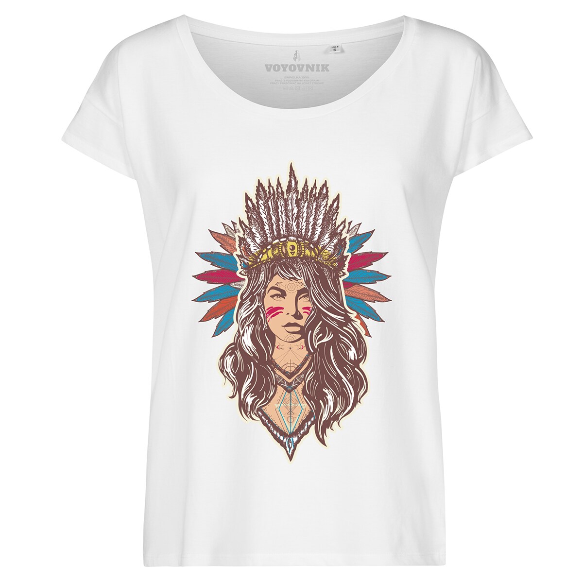 Tricou de damă Voyovnik Siuox Warbonnet - Alb