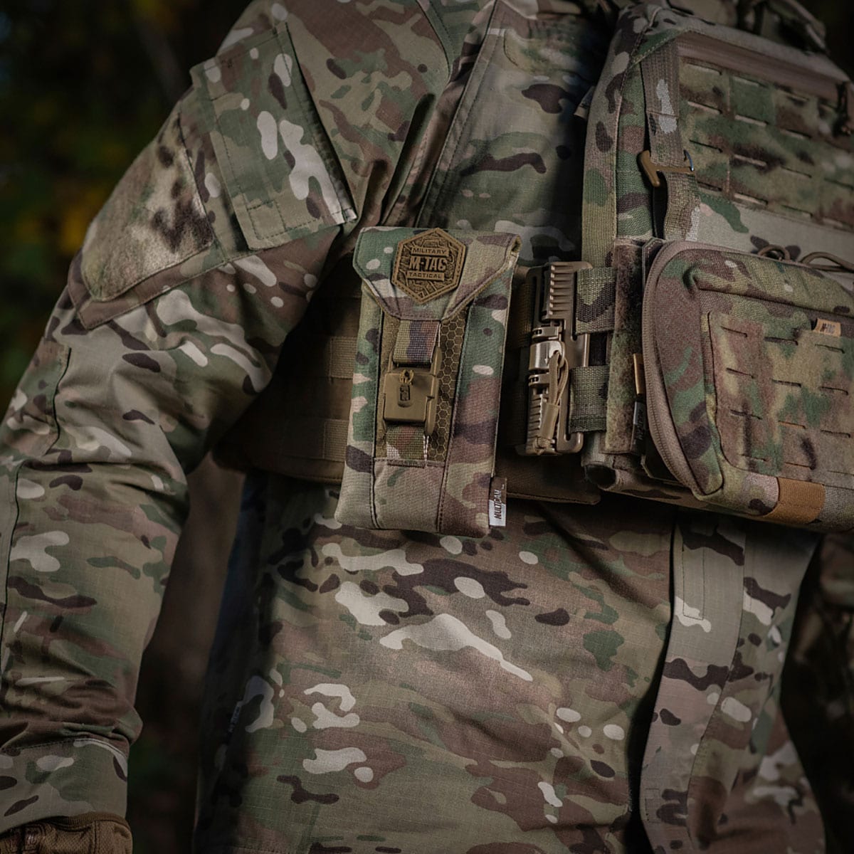 Etui pentru telefon M-Tac Elite Large Hex - MultiCam/Coyote