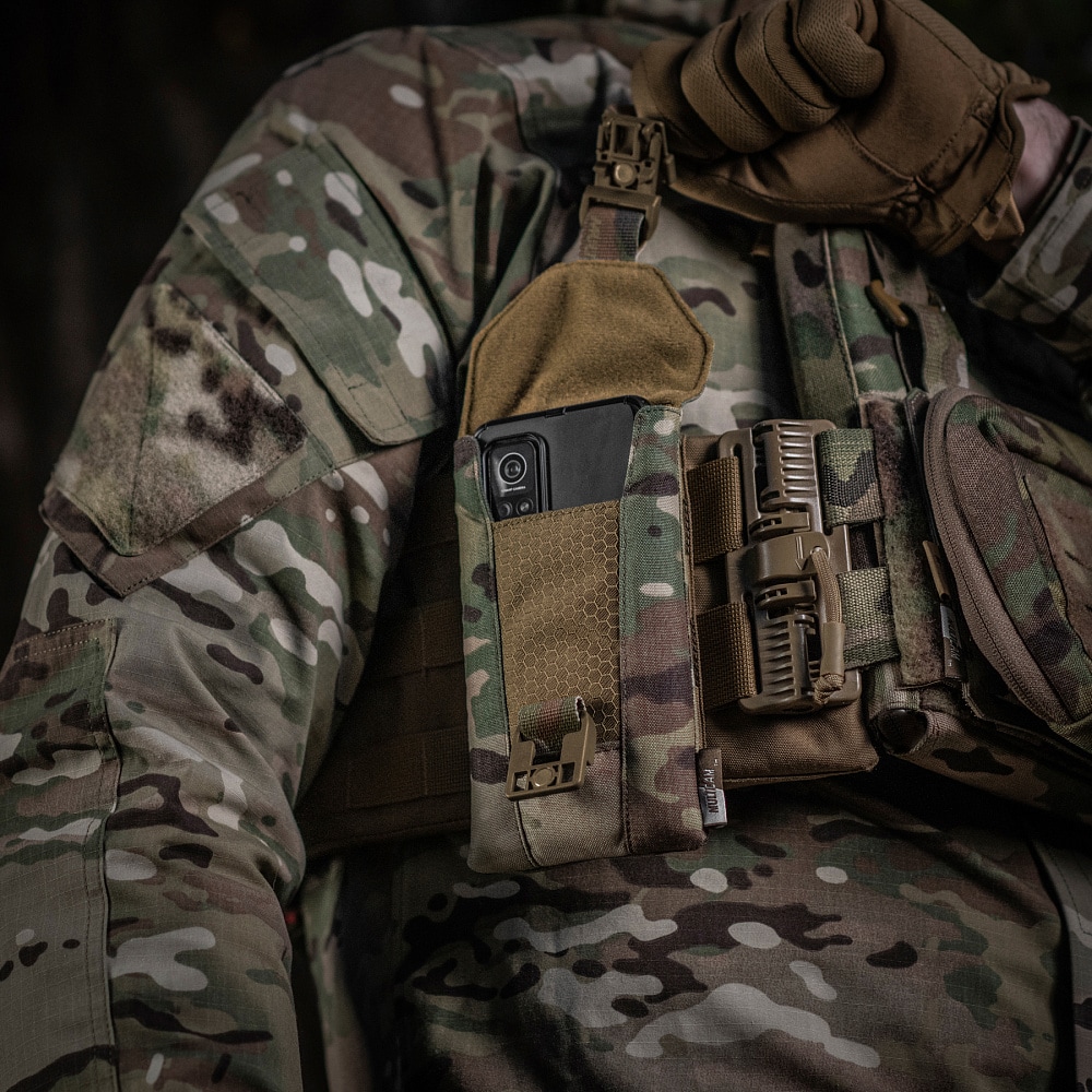 Etui pentru telefon M-Tac Elite Large Hex - MultiCam/Coyote